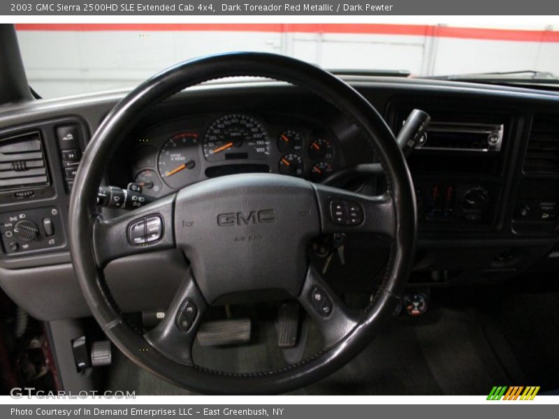 Dark Toreador Red Metallic / Dark Pewter 2003 GMC Sierra 2500HD SLE Extended Cab 4x4