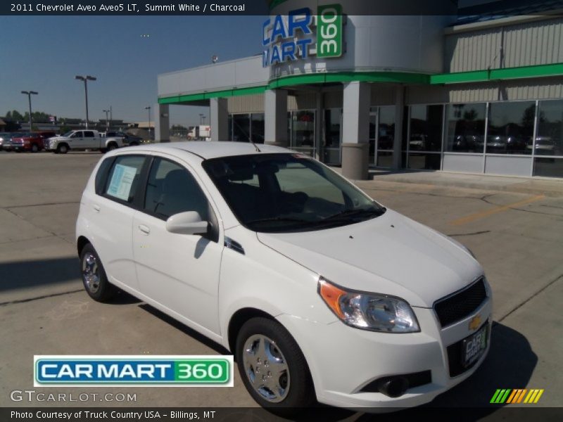 Summit White / Charcoal 2011 Chevrolet Aveo Aveo5 LT