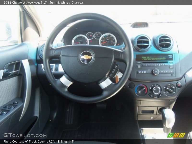 Summit White / Charcoal 2011 Chevrolet Aveo Aveo5 LT