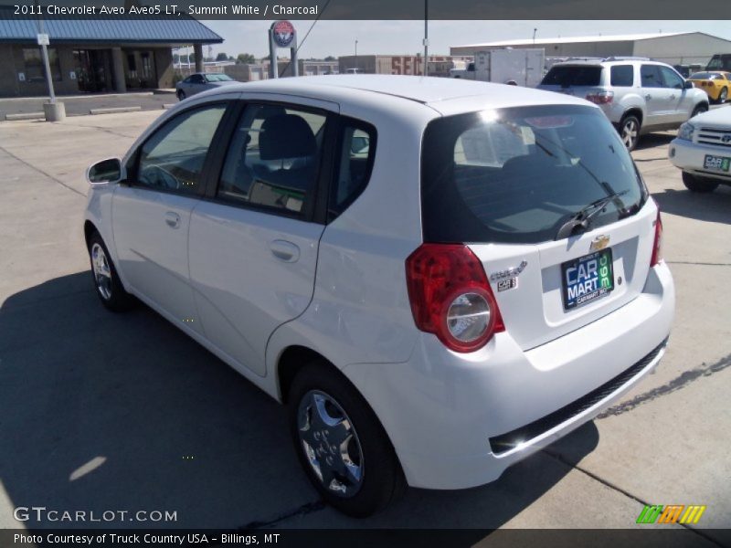 Summit White / Charcoal 2011 Chevrolet Aveo Aveo5 LT