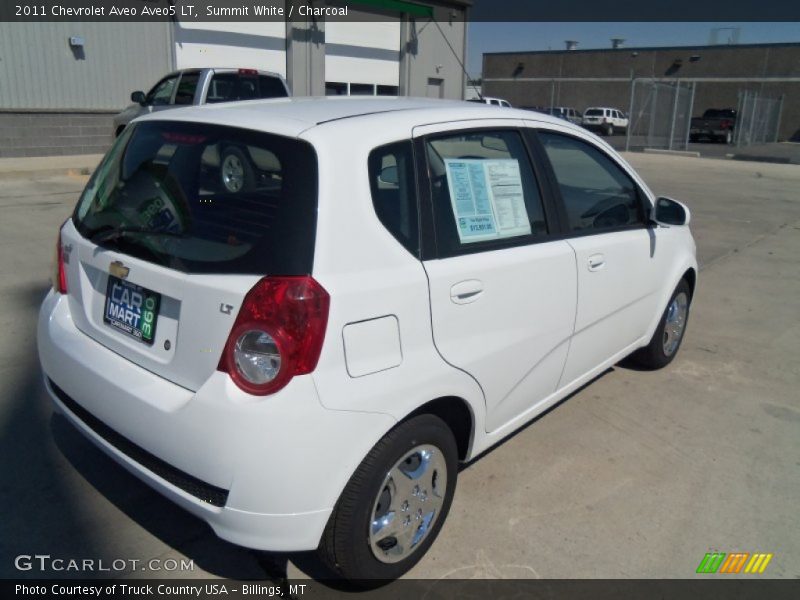 Summit White / Charcoal 2011 Chevrolet Aveo Aveo5 LT