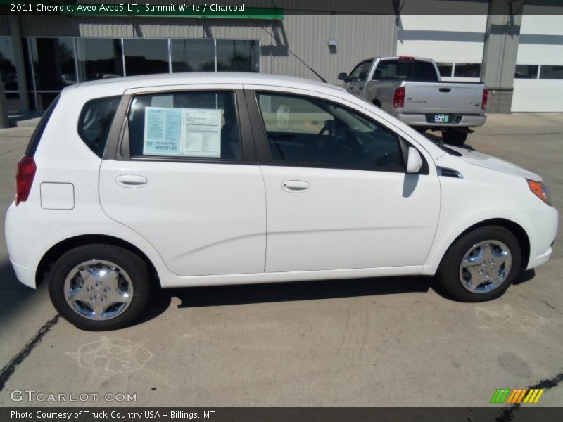 Summit White / Charcoal 2011 Chevrolet Aveo Aveo5 LT