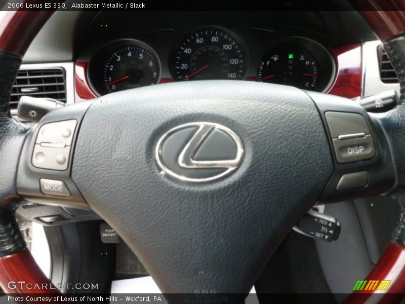 Alabaster Metallic / Black 2006 Lexus ES 330