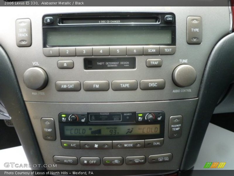 Alabaster Metallic / Black 2006 Lexus ES 330