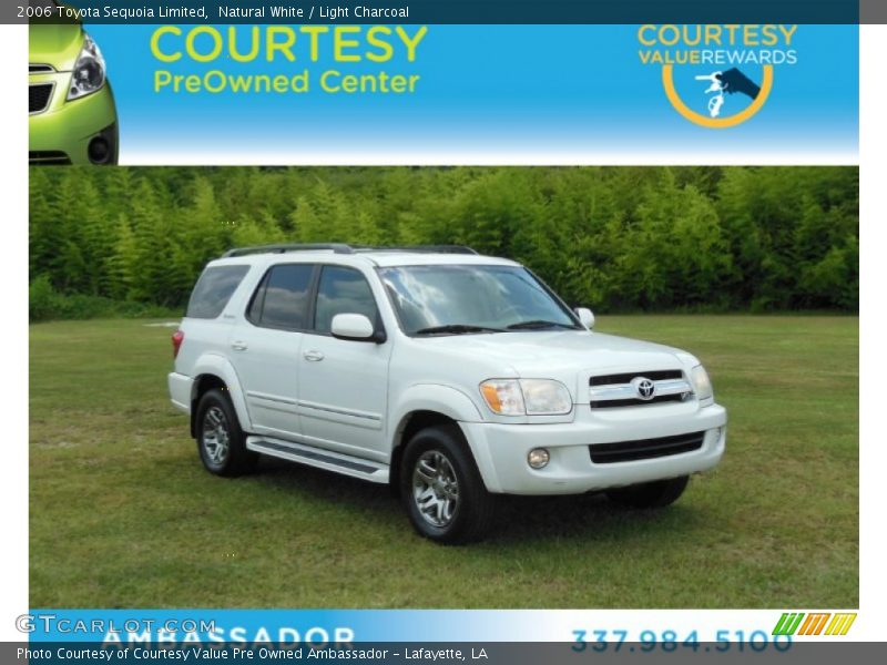 Natural White / Light Charcoal 2006 Toyota Sequoia Limited