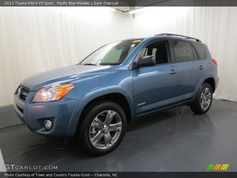 Pacific Blue Metallic / Dark Charcoal 2011 Toyota RAV4 V6 Sport