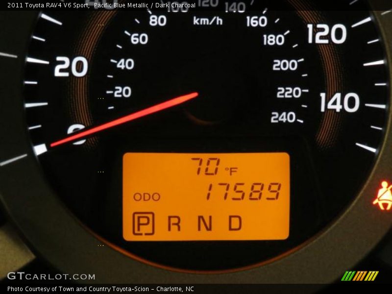 Pacific Blue Metallic / Dark Charcoal 2011 Toyota RAV4 V6 Sport