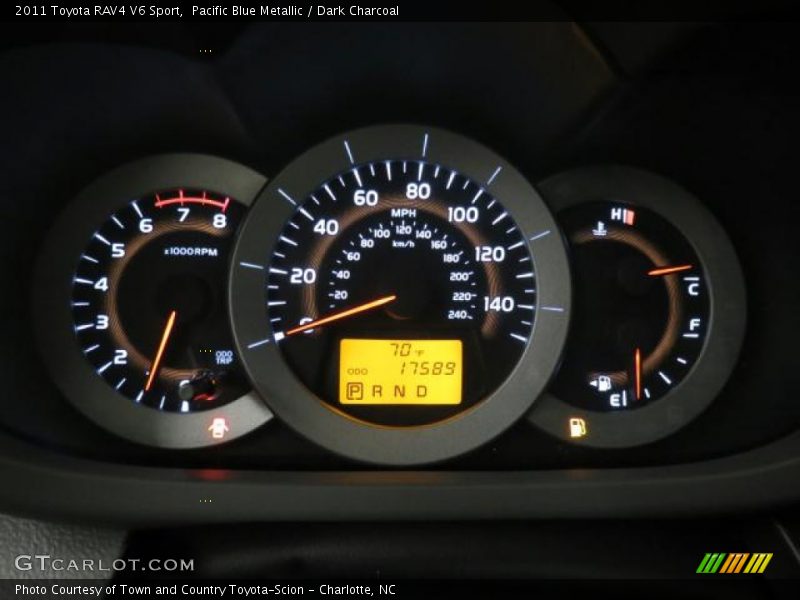 Pacific Blue Metallic / Dark Charcoal 2011 Toyota RAV4 V6 Sport