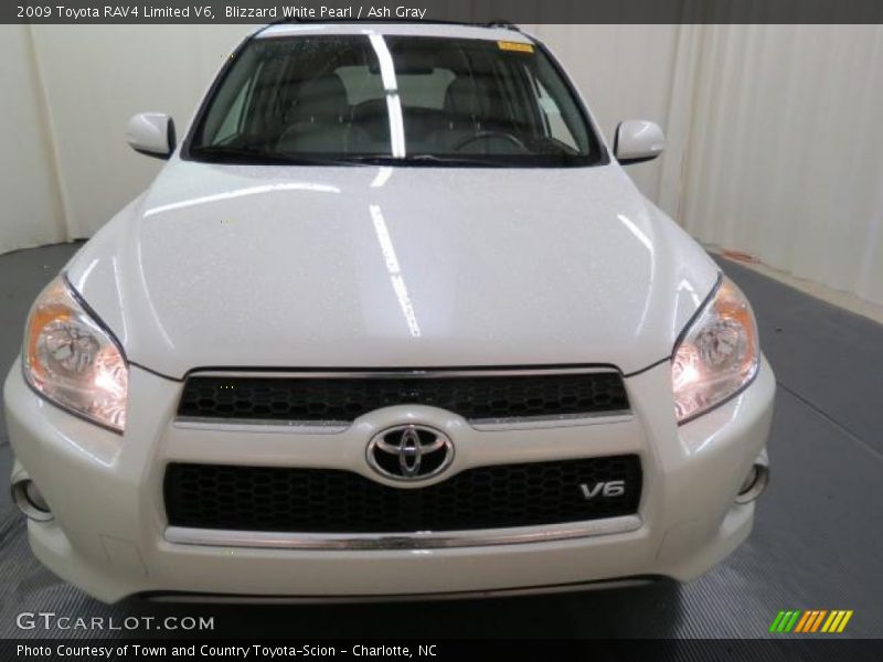Blizzard White Pearl / Ash Gray 2009 Toyota RAV4 Limited V6