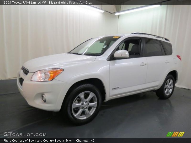 Blizzard White Pearl / Ash Gray 2009 Toyota RAV4 Limited V6