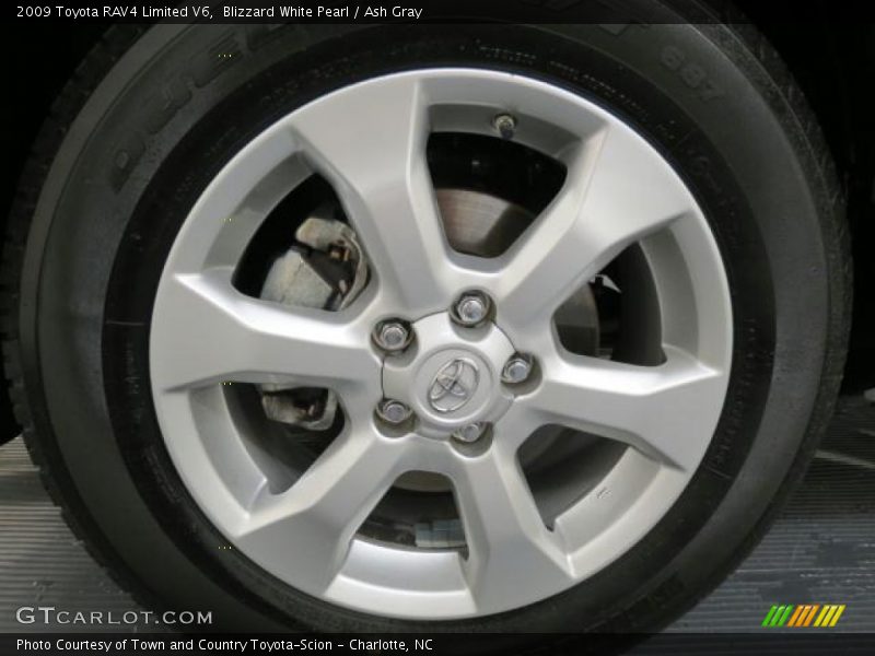 Blizzard White Pearl / Ash Gray 2009 Toyota RAV4 Limited V6