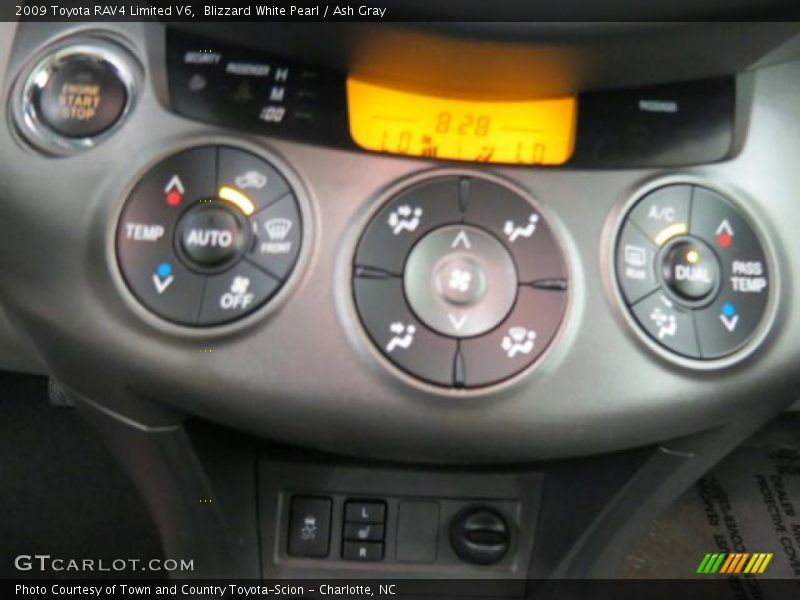 Blizzard White Pearl / Ash Gray 2009 Toyota RAV4 Limited V6