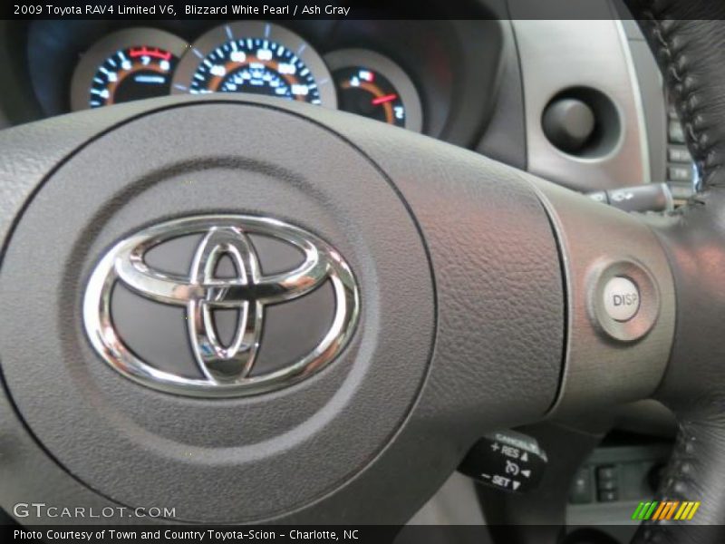 Blizzard White Pearl / Ash Gray 2009 Toyota RAV4 Limited V6