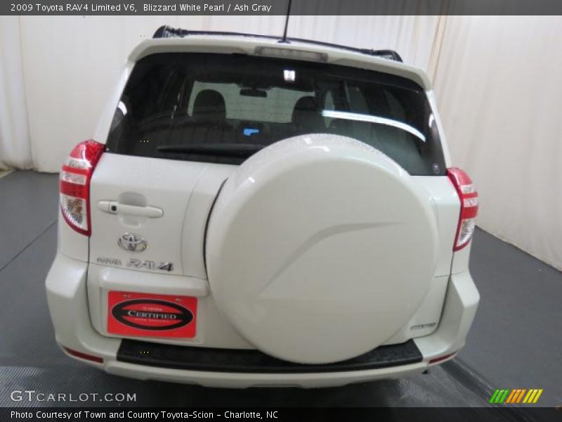 Blizzard White Pearl / Ash Gray 2009 Toyota RAV4 Limited V6