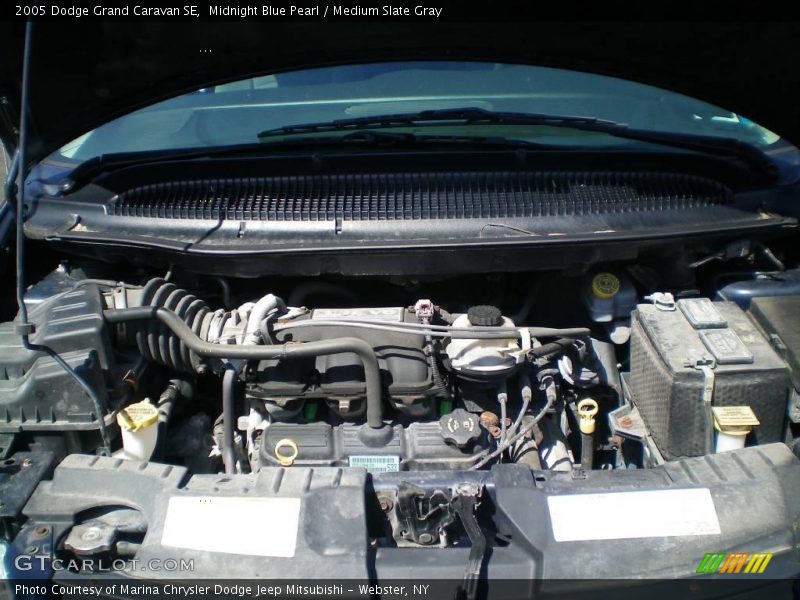 Midnight Blue Pearl / Medium Slate Gray 2005 Dodge Grand Caravan SE