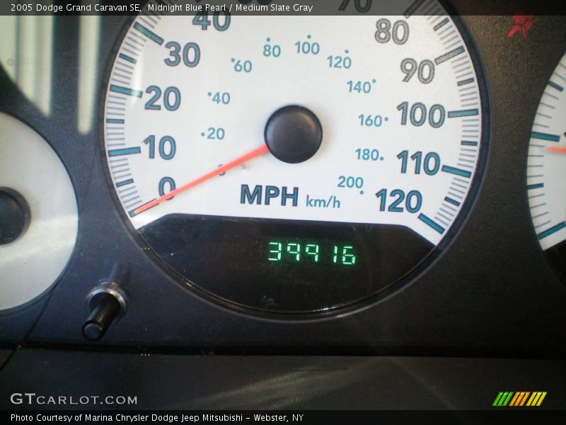 Midnight Blue Pearl / Medium Slate Gray 2005 Dodge Grand Caravan SE
