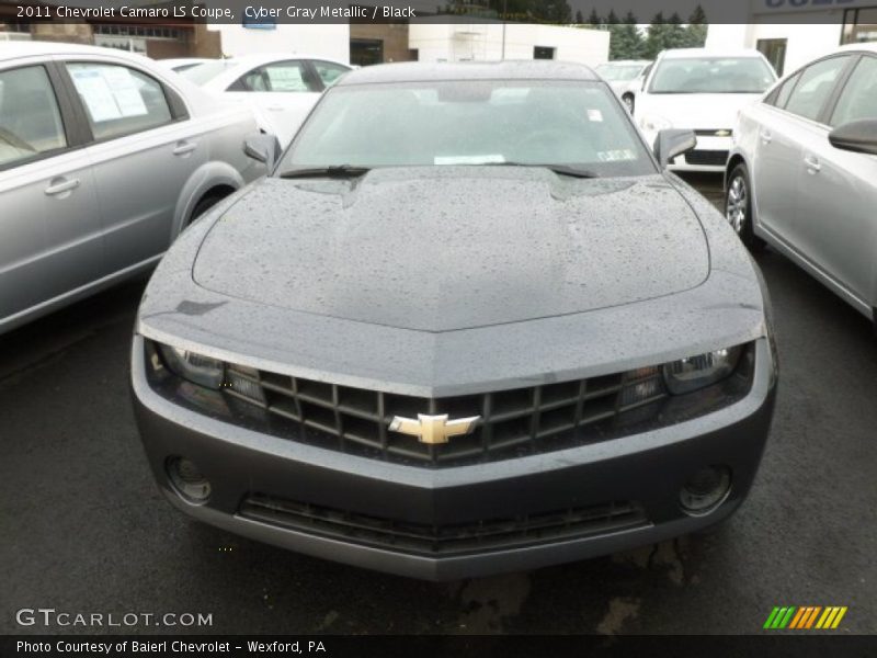Cyber Gray Metallic / Black 2011 Chevrolet Camaro LS Coupe