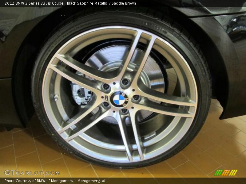 Black Sapphire Metallic / Saddle Brown 2012 BMW 3 Series 335is Coupe