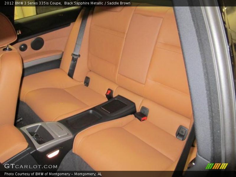 Black Sapphire Metallic / Saddle Brown 2012 BMW 3 Series 335is Coupe