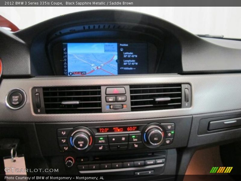 Black Sapphire Metallic / Saddle Brown 2012 BMW 3 Series 335is Coupe