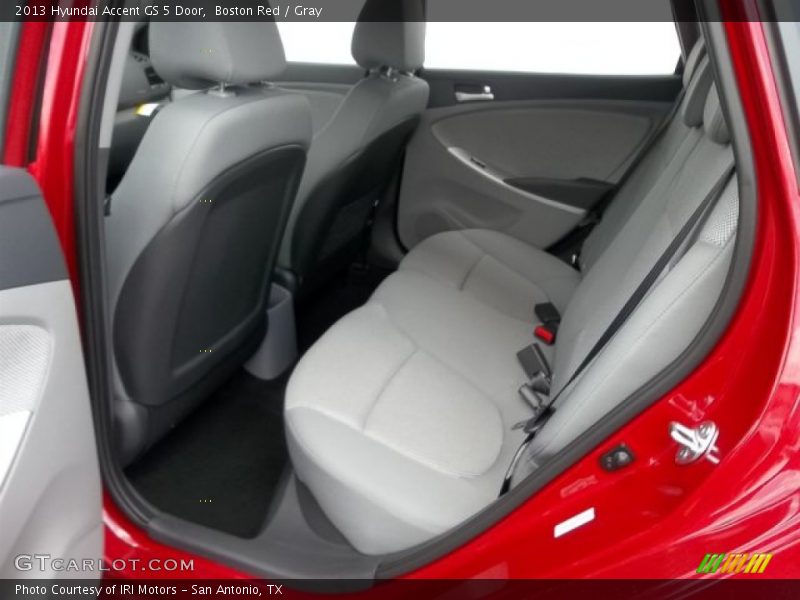 Rear Seat of 2013 Accent GS 5 Door