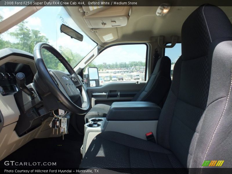 Oxford White / Medium Stone 2008 Ford F250 Super Duty FX4 Crew Cab 4x4