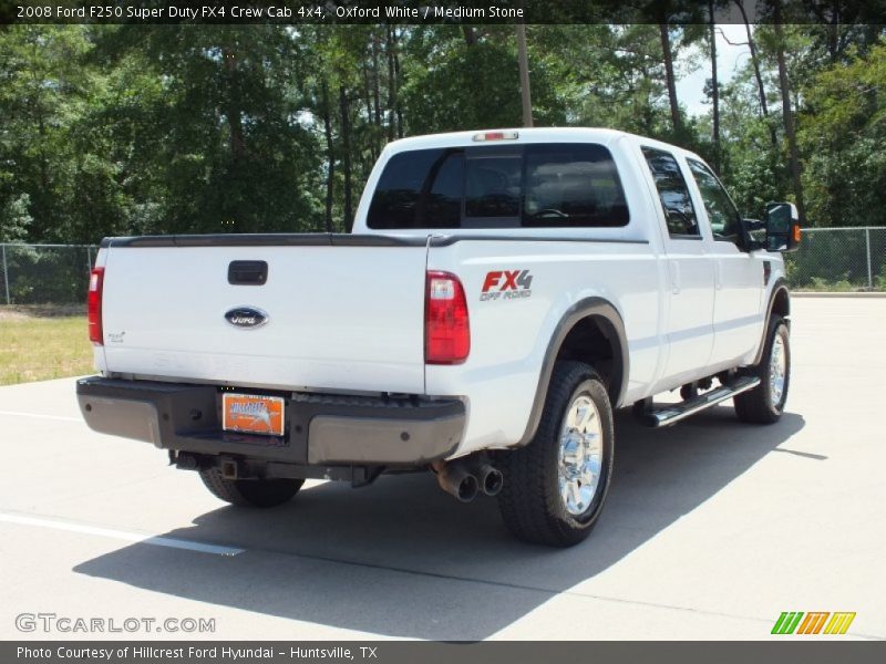Oxford White / Medium Stone 2008 Ford F250 Super Duty FX4 Crew Cab 4x4