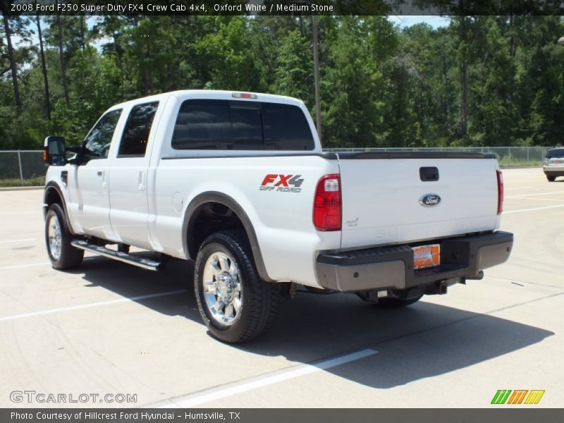Oxford White / Medium Stone 2008 Ford F250 Super Duty FX4 Crew Cab 4x4
