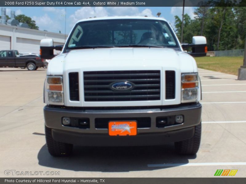 Oxford White / Medium Stone 2008 Ford F250 Super Duty FX4 Crew Cab 4x4