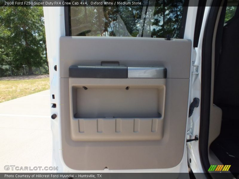 Oxford White / Medium Stone 2008 Ford F250 Super Duty FX4 Crew Cab 4x4