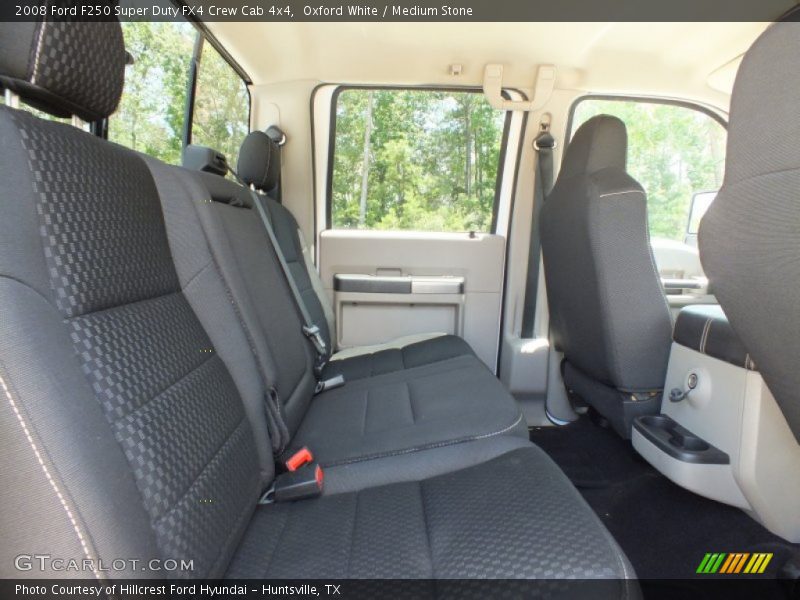 Oxford White / Medium Stone 2008 Ford F250 Super Duty FX4 Crew Cab 4x4