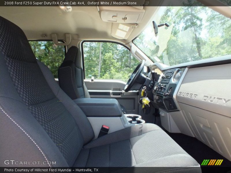 Oxford White / Medium Stone 2008 Ford F250 Super Duty FX4 Crew Cab 4x4