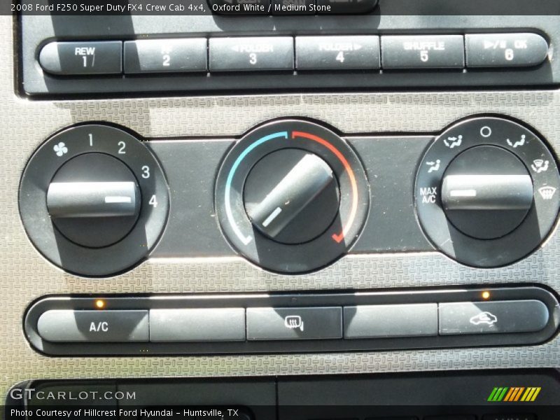 Controls of 2008 F250 Super Duty FX4 Crew Cab 4x4