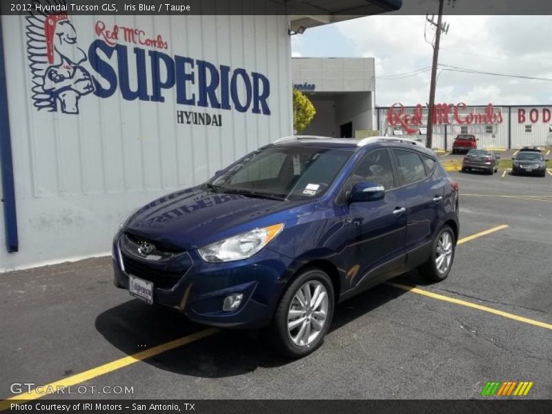 Iris Blue / Taupe 2012 Hyundai Tucson GLS
