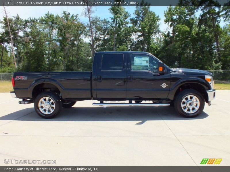 Tuxedo Black Metallic / Black 2012 Ford F350 Super Duty Lariat Crew Cab 4x4