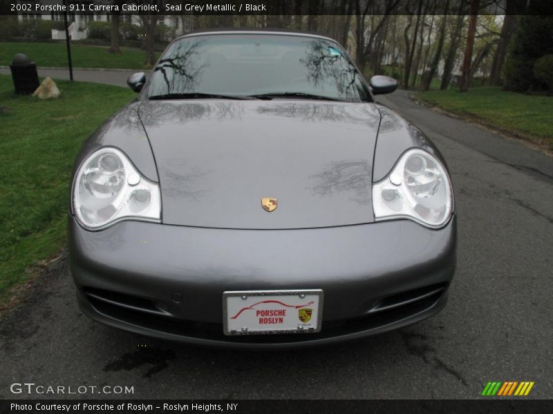 Seal Grey Metallic / Black 2002 Porsche 911 Carrera Cabriolet