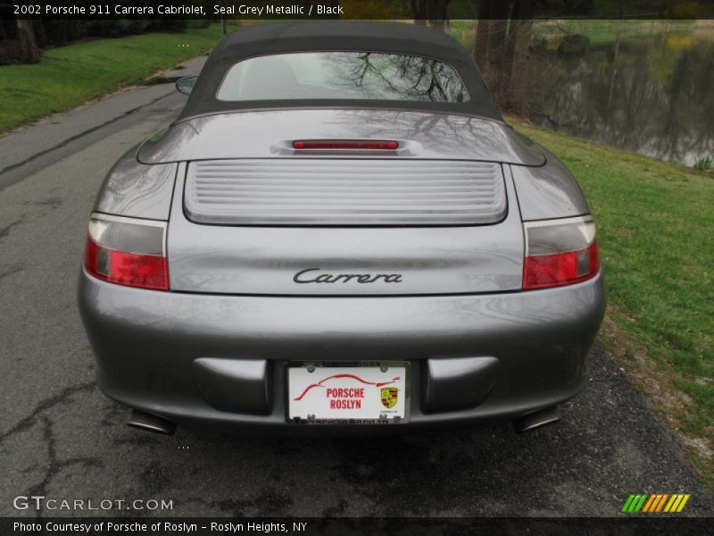 Seal Grey Metallic / Black 2002 Porsche 911 Carrera Cabriolet