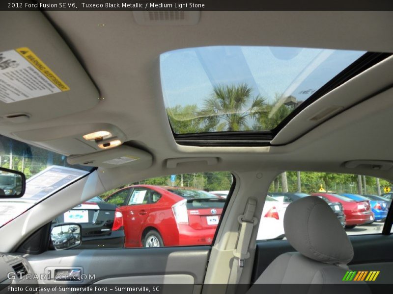 Tuxedo Black Metallic / Medium Light Stone 2012 Ford Fusion SE V6