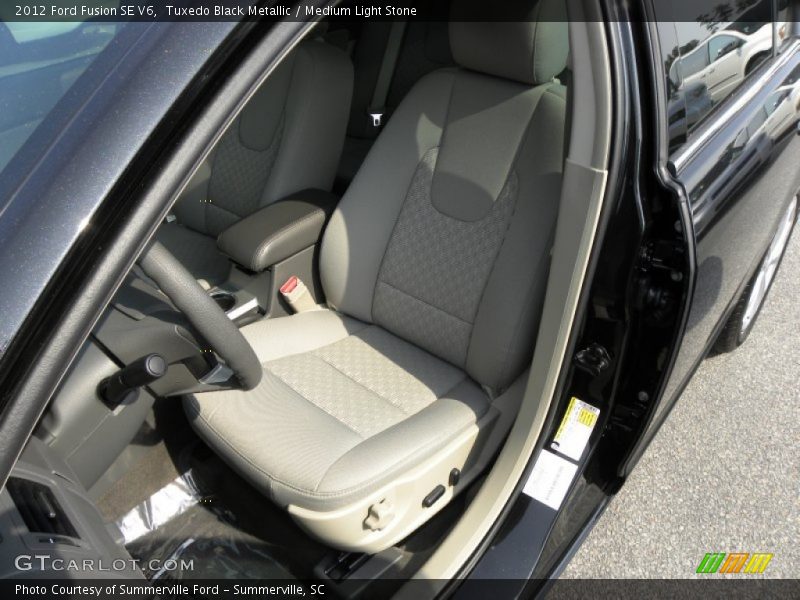 Tuxedo Black Metallic / Medium Light Stone 2012 Ford Fusion SE V6