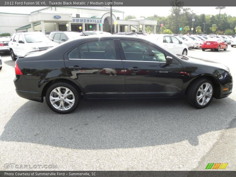 Tuxedo Black Metallic / Medium Light Stone 2012 Ford Fusion SE V6