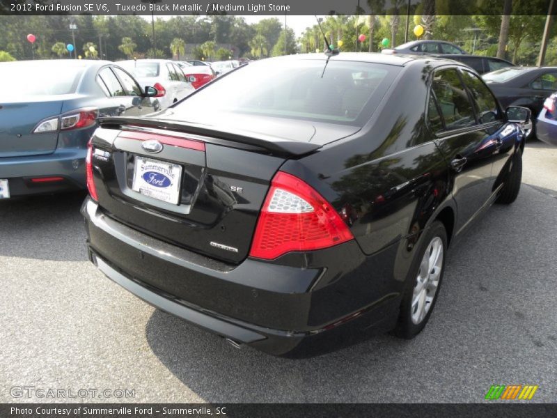 Tuxedo Black Metallic / Medium Light Stone 2012 Ford Fusion SE V6