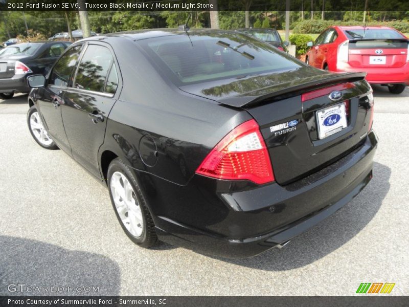 Tuxedo Black Metallic / Medium Light Stone 2012 Ford Fusion SE V6