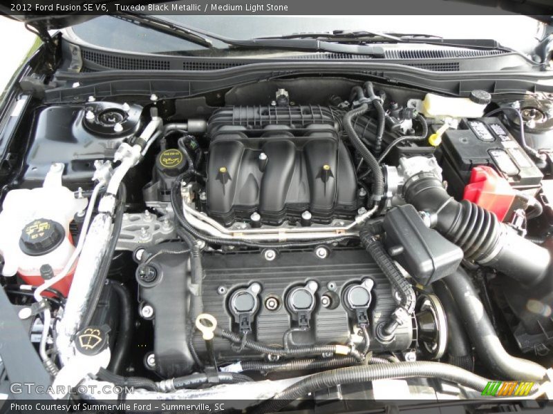 Tuxedo Black Metallic / Medium Light Stone 2012 Ford Fusion SE V6