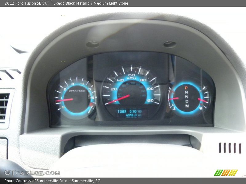 Tuxedo Black Metallic / Medium Light Stone 2012 Ford Fusion SE V6