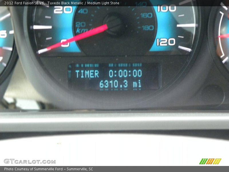 Tuxedo Black Metallic / Medium Light Stone 2012 Ford Fusion SE V6