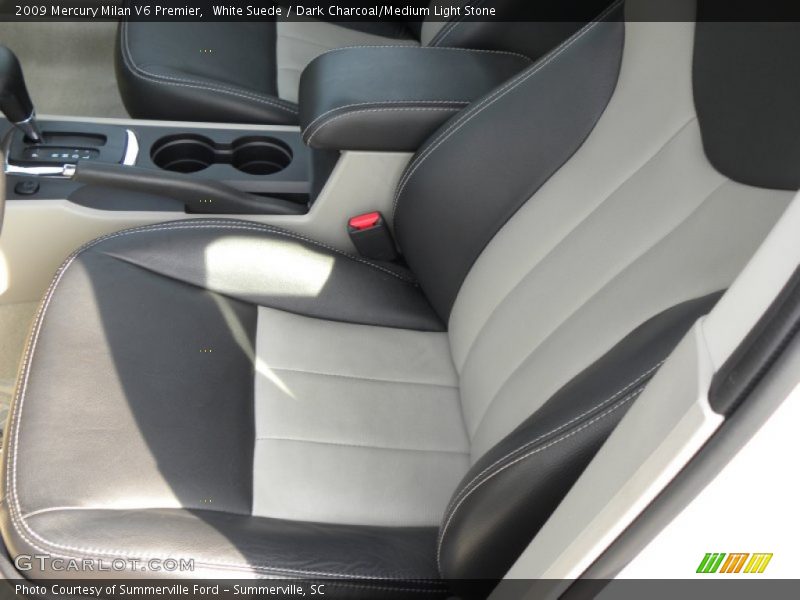 White Suede / Dark Charcoal/Medium Light Stone 2009 Mercury Milan V6 Premier