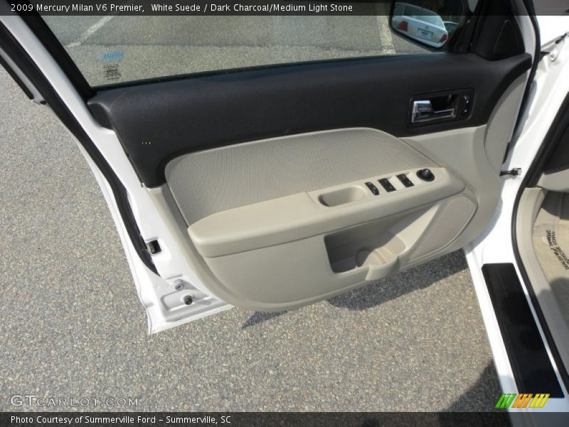 White Suede / Dark Charcoal/Medium Light Stone 2009 Mercury Milan V6 Premier