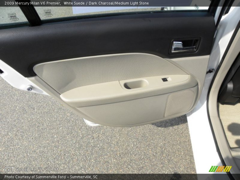 White Suede / Dark Charcoal/Medium Light Stone 2009 Mercury Milan V6 Premier