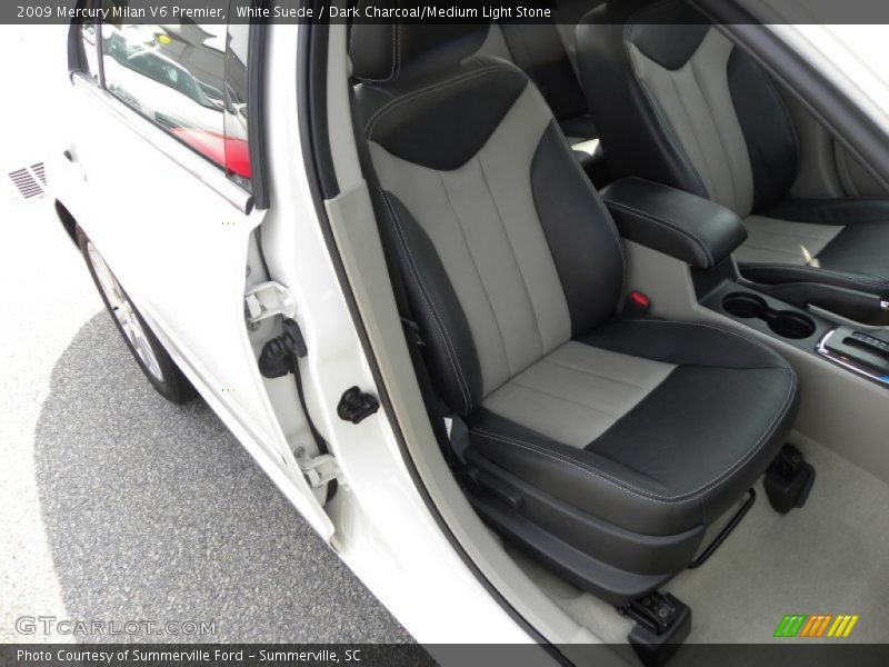 White Suede / Dark Charcoal/Medium Light Stone 2009 Mercury Milan V6 Premier