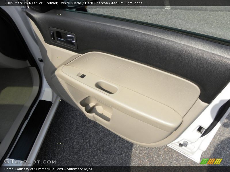 White Suede / Dark Charcoal/Medium Light Stone 2009 Mercury Milan V6 Premier